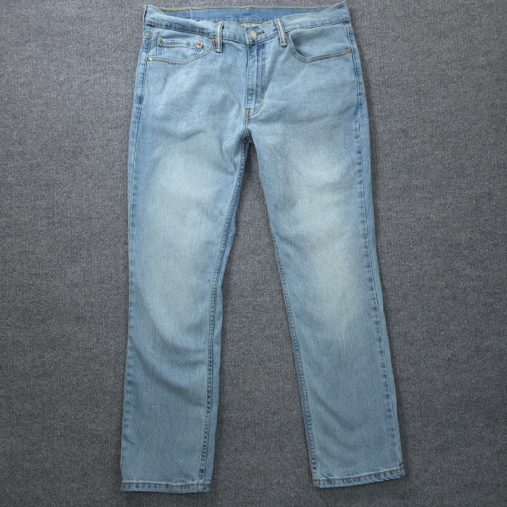 Levis 511 Jeans Mens 36x32 Blue Slim Tapered Medium Wash Stretch Comfort Faded